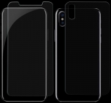 Защитное стекло для iPhone X Mr.Yes Front+Back Tempered Glass Clear