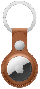 Кожаный брелок Apple для AirTag с кольцом для ключей Saddle Brown (MX4M2)