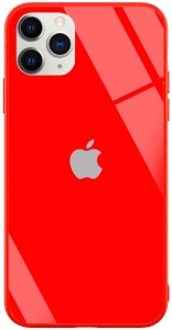 Чехол для iPhone 11 Pro Max Glass+TPU Case Red