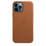 Чехол для iPhone 12/12 Pro with MagSafe Leather Case Saddle Brown