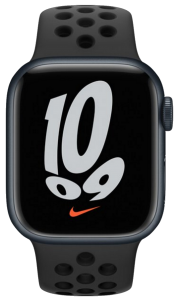 Watch 45mm Nike+ Midnight Aluminum Case with Anthracite/Black Nike Sport Band (MKNC3) Series 7 GPS