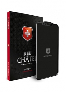 Защитное стекло для iPhone 7/8 +NEU Chatel Full 3D Crystal Front Black