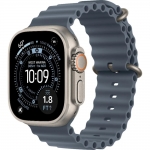Watch Ultra 3 49mm Natural Titanium Case with Anchor Blue Ocean Band (MEWH4)