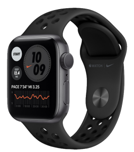 Watch 44mm Nike+ Space Grey Aluminium Case with Anthracite/Black Nike Sport Band (MKQ83) Series SE GPS
