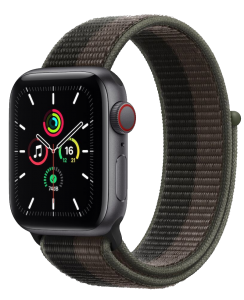 Watch 40mm Space Gray Aluminum Case with Gray Sport Loop (MKR33/MKQR3) Series SE GPS + LTE