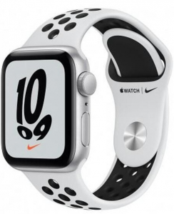 Watch 44mm Nike+ Silver Aluminium Case with Pure Platinum/Black Nike Sport Band (MKQ73) Series SE GPS