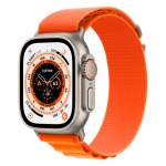 Watch Ultra 49mm Titanium Case with Orange Alpine Loop - M (MQEU3/MQFL3)