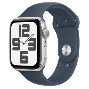 Watch 44mm Silver Aluminium Case with Denim Sport Band - M/L (MXER3) Series SE2