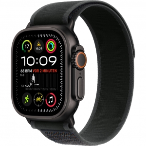 Watch Ultra 2 49mm Black Titanium Case with Black Trail Loop M/L (MX4V3)
