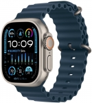 Watch Ultra 2 49mm Natural Titanium Case with Navy Ocean Band (MX4D3)