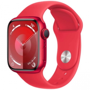 Watch 45mm Aluminium Case with (Product) Red Sport Band - S/M (MRXJ3) Series 9
